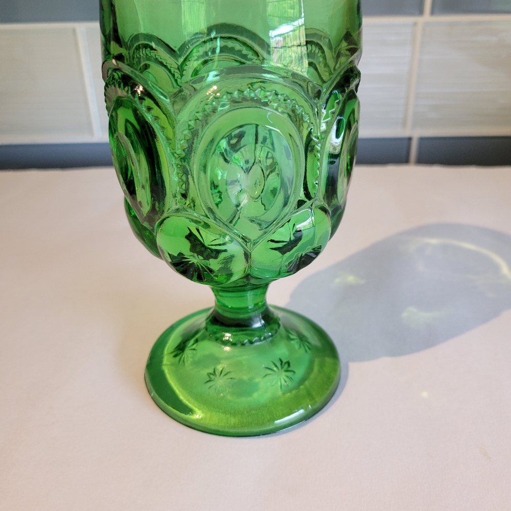 L. E. Smith Moon & Stars Water Goblet - Picture 2 of 8